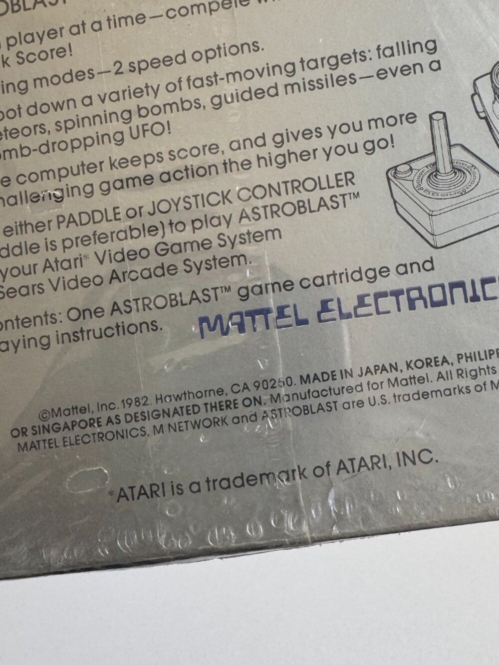 Vintage 1982 Astroblast Atari 2600 M Network Factory Sealed Video Game - Picture 7 of 8